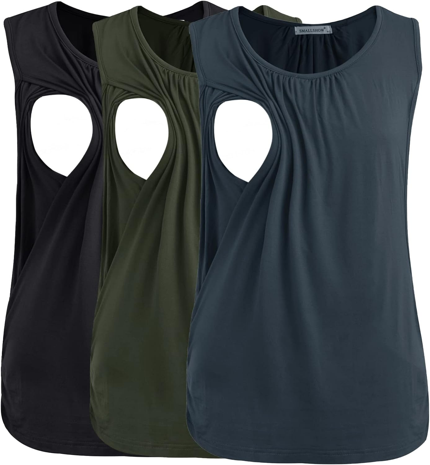 Smallshow 3Er Pack Umstands-Still-Tanktops &Auml;rmellos Stillen Tops Damen Stilloberteile