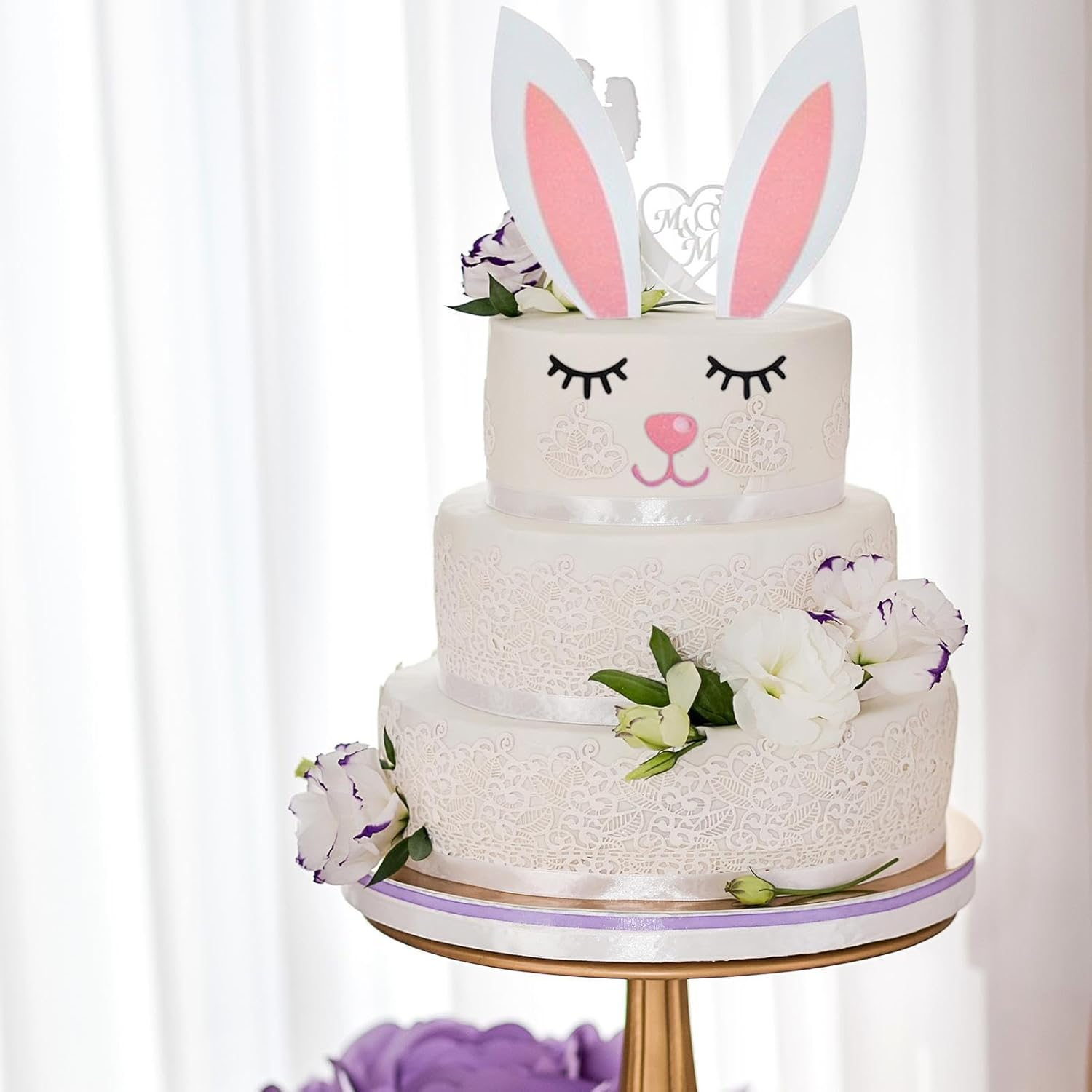 Cake Decoration Cards, Deer Antler Bunny Ears Cake Decoration, Festive Cake Decorating Dessert Toppers for Christmas Wedding Birthday image number 5