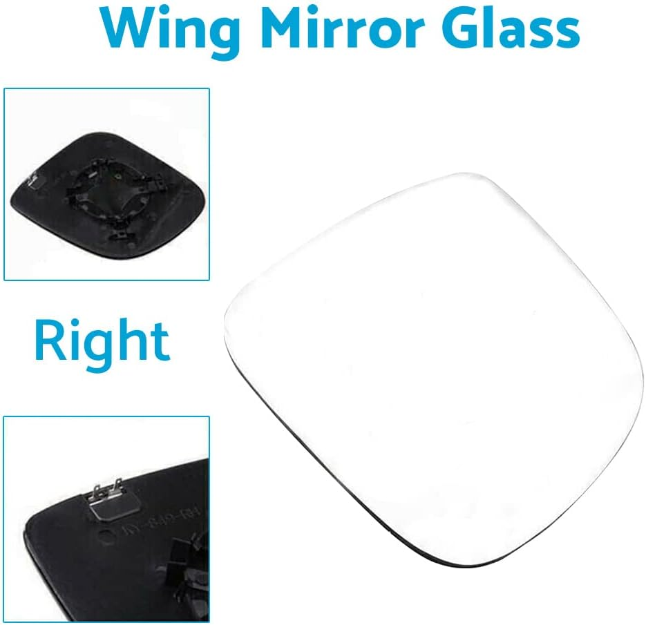 MAX COOL Right Side Mirror Glass Suitable for Volkswagen Amarok 2010-2018 with Heated Convex Base image number 3