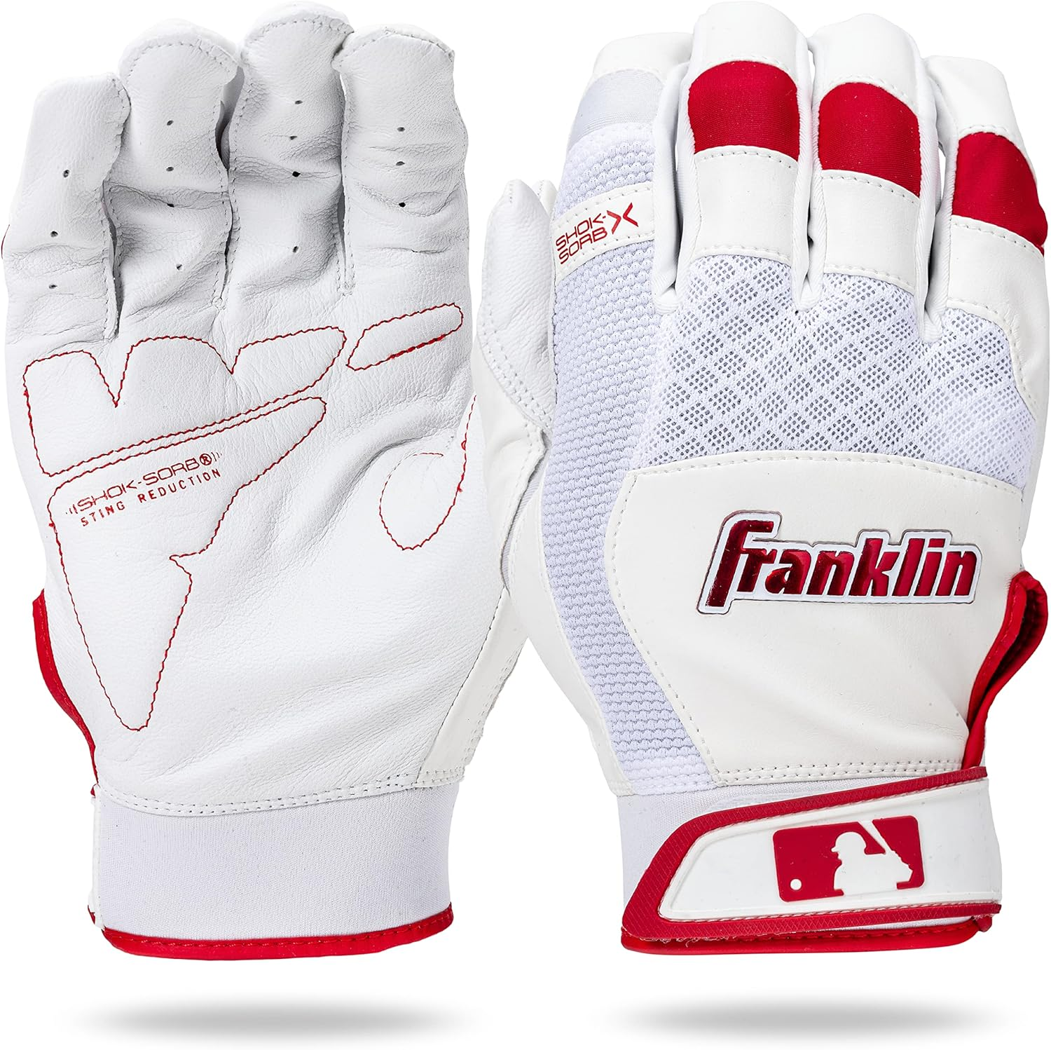 Franklin Sports MLB Shok-Sorb X Batting Gloves
