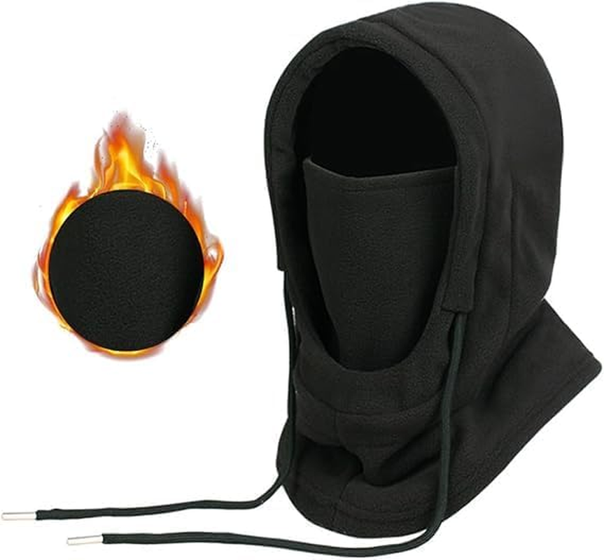 Windproof and Cold-Proof Tactical Heavyweight Balaclava Outdoor Sports Mask (1PC Black)