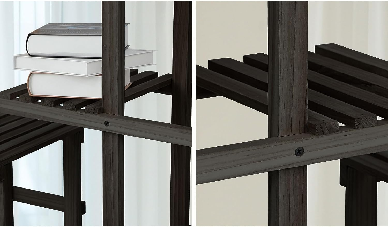 Livsip Wooden Plant Stand with 6 Tier and 8 Potted image number 2