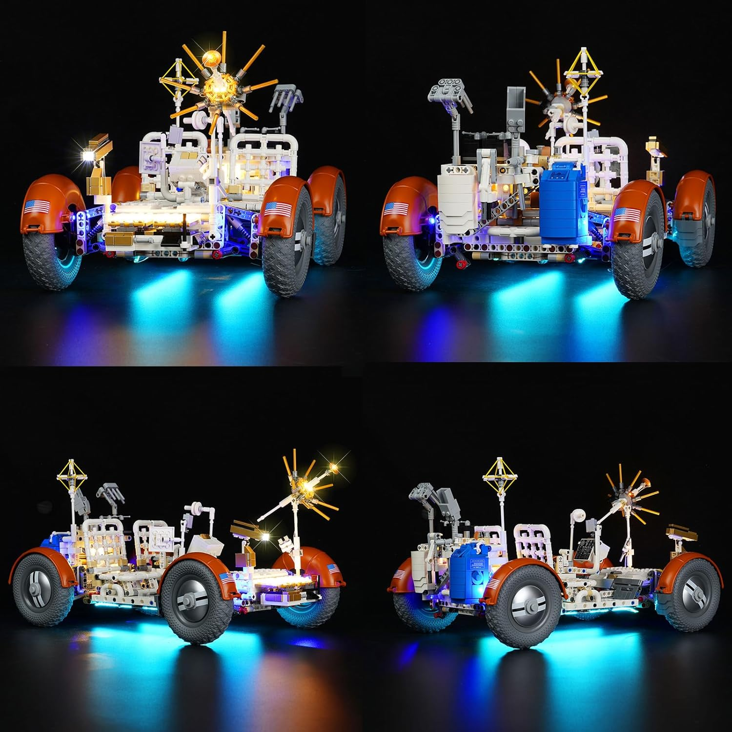 Cooldac LED Light Kit Compatible with  NASA Apollo Lunar Roving Vehicle (LRV), LED Lighting Set Compatible with  Technic NASA Apollo Lunar 42182 Moon Rover (Not Models) image number 2