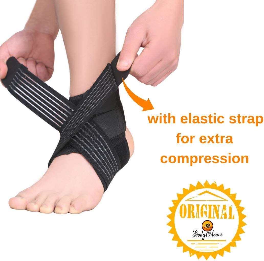 Bodymoves Kid'S Ankle Brace Support plus Hot and Cold Ice Pack (Active Blue, SMALL for Little Kids (US 12-3)) image number 4