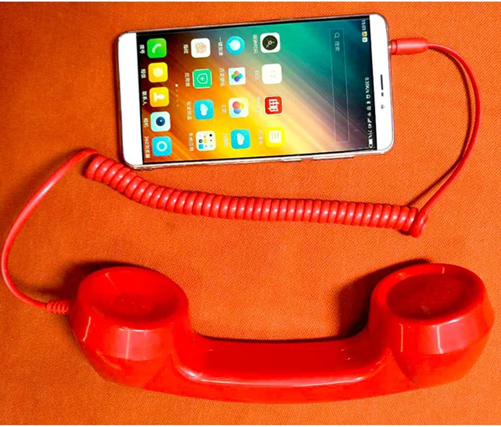 FITYLE 3.5Mm Retro Classic Telephone Cell Phone Handset Receiver for Iphone - Black image number 6