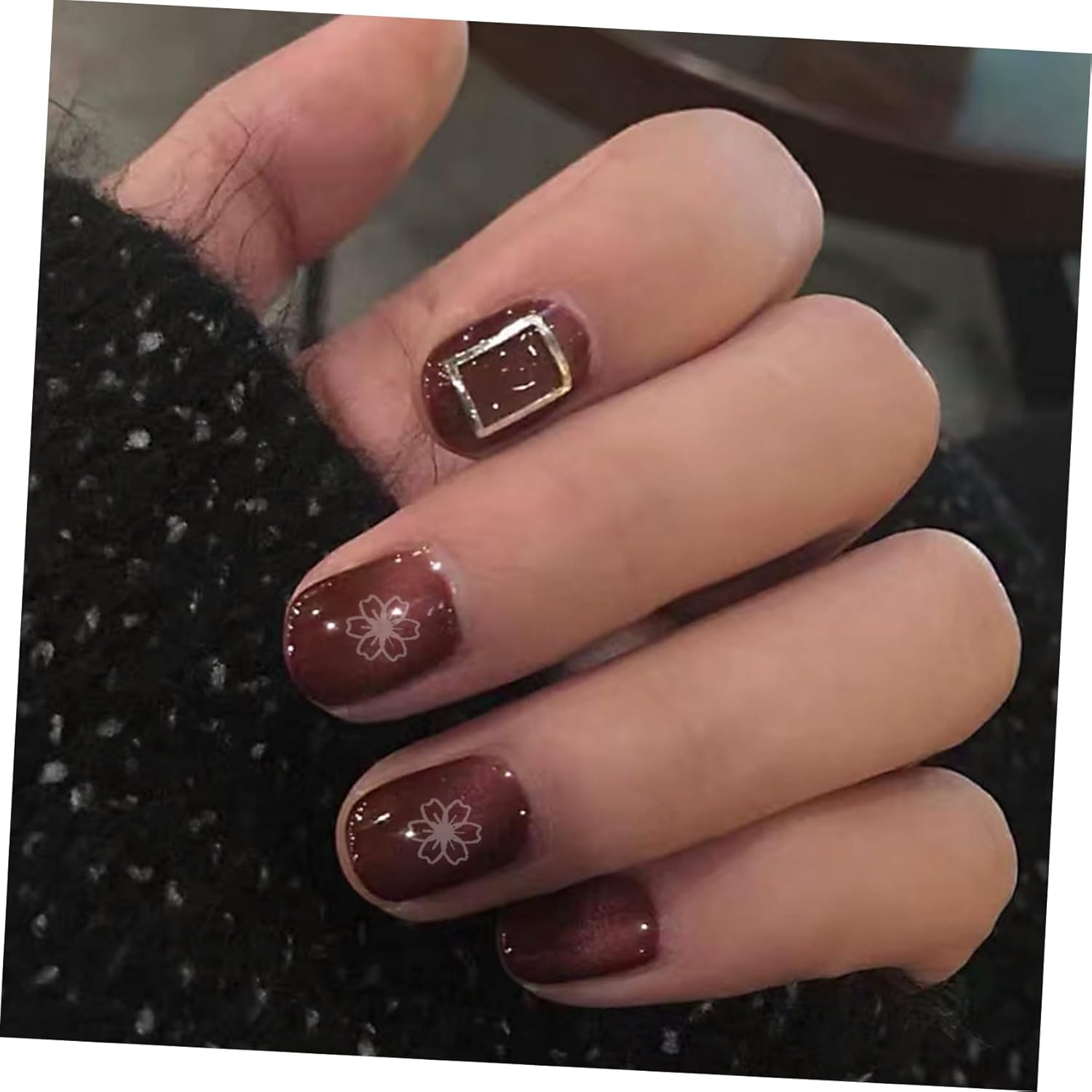 DEARMAMY 6Pcs Christmas Nail Manicure Templates Stamping Plates Reusable Delicate Nail Art Decals for DIY Holiday Decoration image number 3