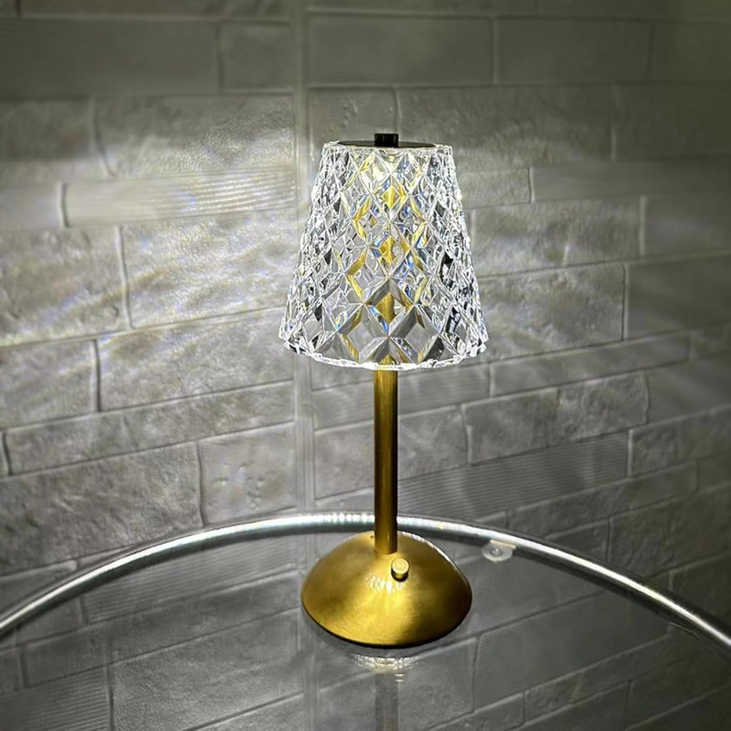 Cordless Table Lamps for Home, Table, Dining Room, LED Rechargeable Battery Operated Lamp, 3 Color Temperatures & 3 Brightness Levels, Small Portable Touch Bedside Light, Home Decor Gifts (Lingge)