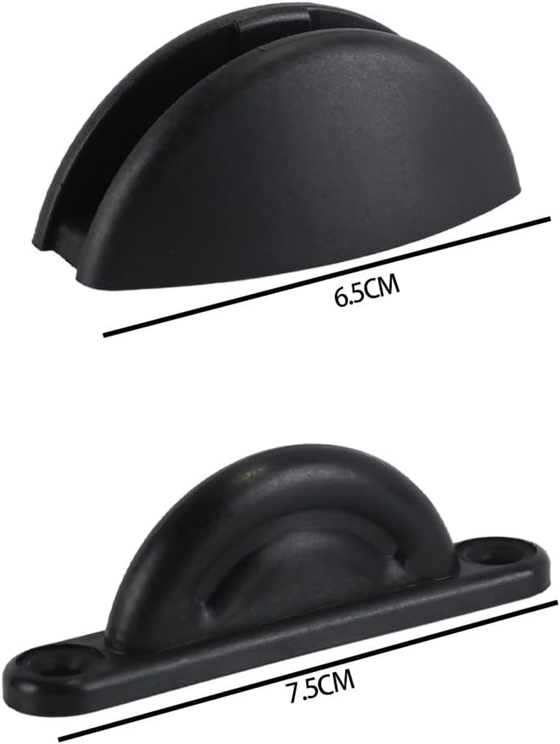 Gorise 2Pcs Caravan Door Retainer Door Stopper, Retaining Catch Holder Nylon with Screws RV for Caravan Motorhome Campervans (Black) image number 1