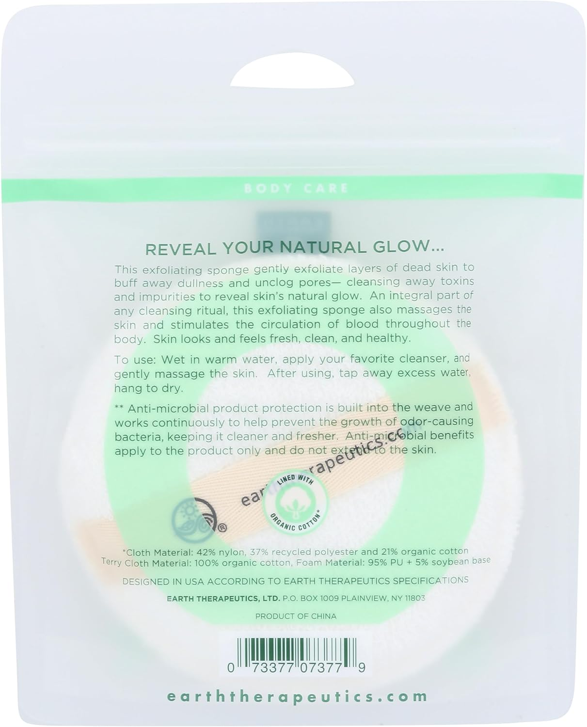 Organic Cotton Exfoliating Hydro Sponge image number 4