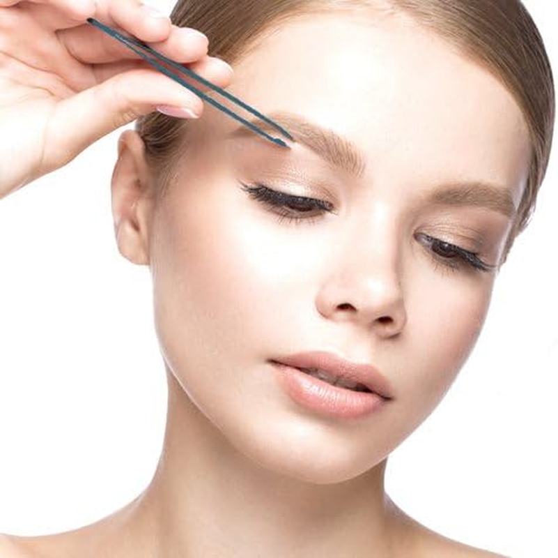 Cliganic Professional Eyebrow Tweezers Slant Tip Precision for Men & Women, Stainless Steel Best for Plucking Chin Facial Hair image number 6