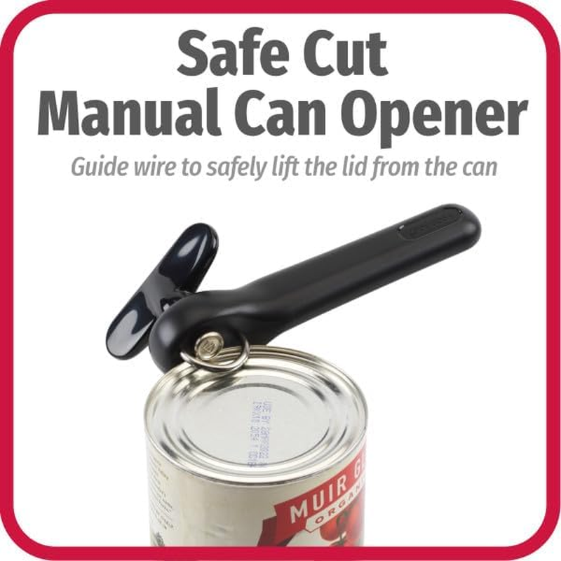 Good Cook Can Opener, Safe Cut Manual Can Opener, No Sharp Can Edges, Black image number 6