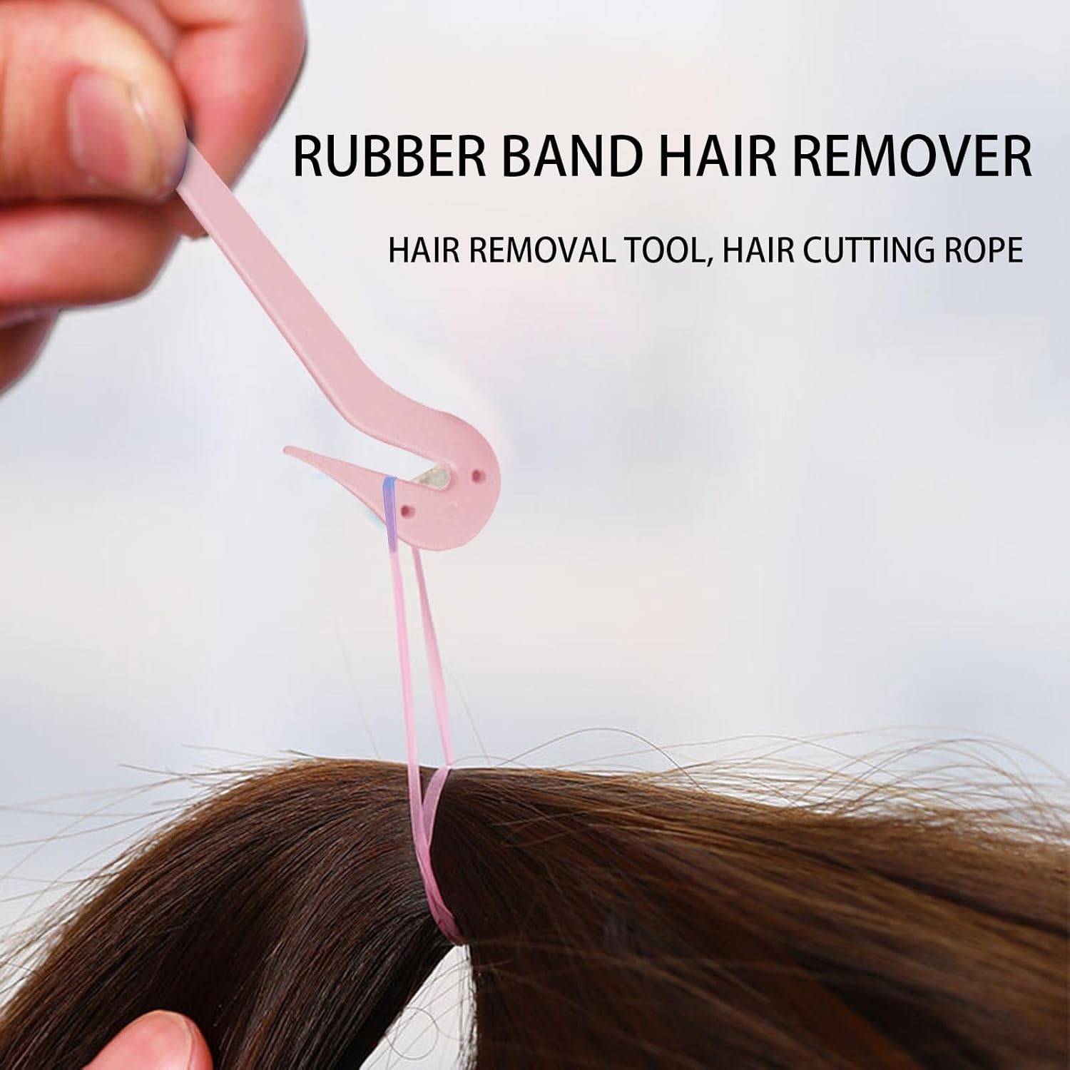 Hair Elastic Tie Cutter - Elastic Cutter for Hair Ties | Portable Elastic Hair Ties Cutter Tool, Elastic Tie Cutter for Kids Girls Hair Bands - Yellow image number 6