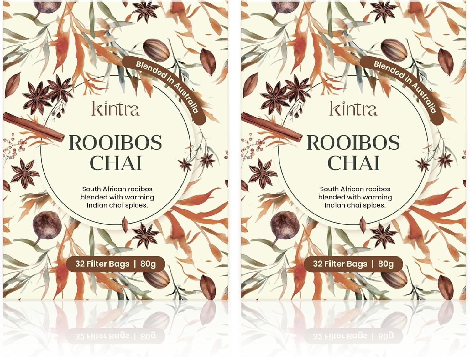 Kintra Foods African Rooibos Filter Teabags, 32 Count (80G) | South African Red Rooibos Tea Bags | Naturally Sweet Herbal Infusion | Caffeine Free Herbal Tea, No Additives, No Sugar image number 4