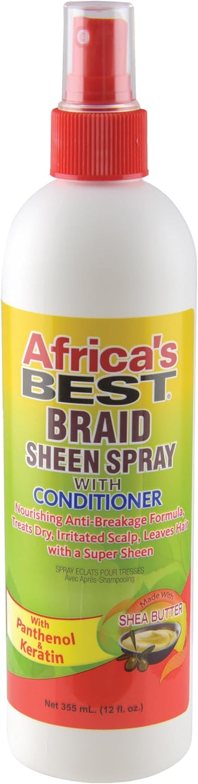 Africa'S Best Braid Sheen Spray with Conditioner, 12 Ounce image number 3