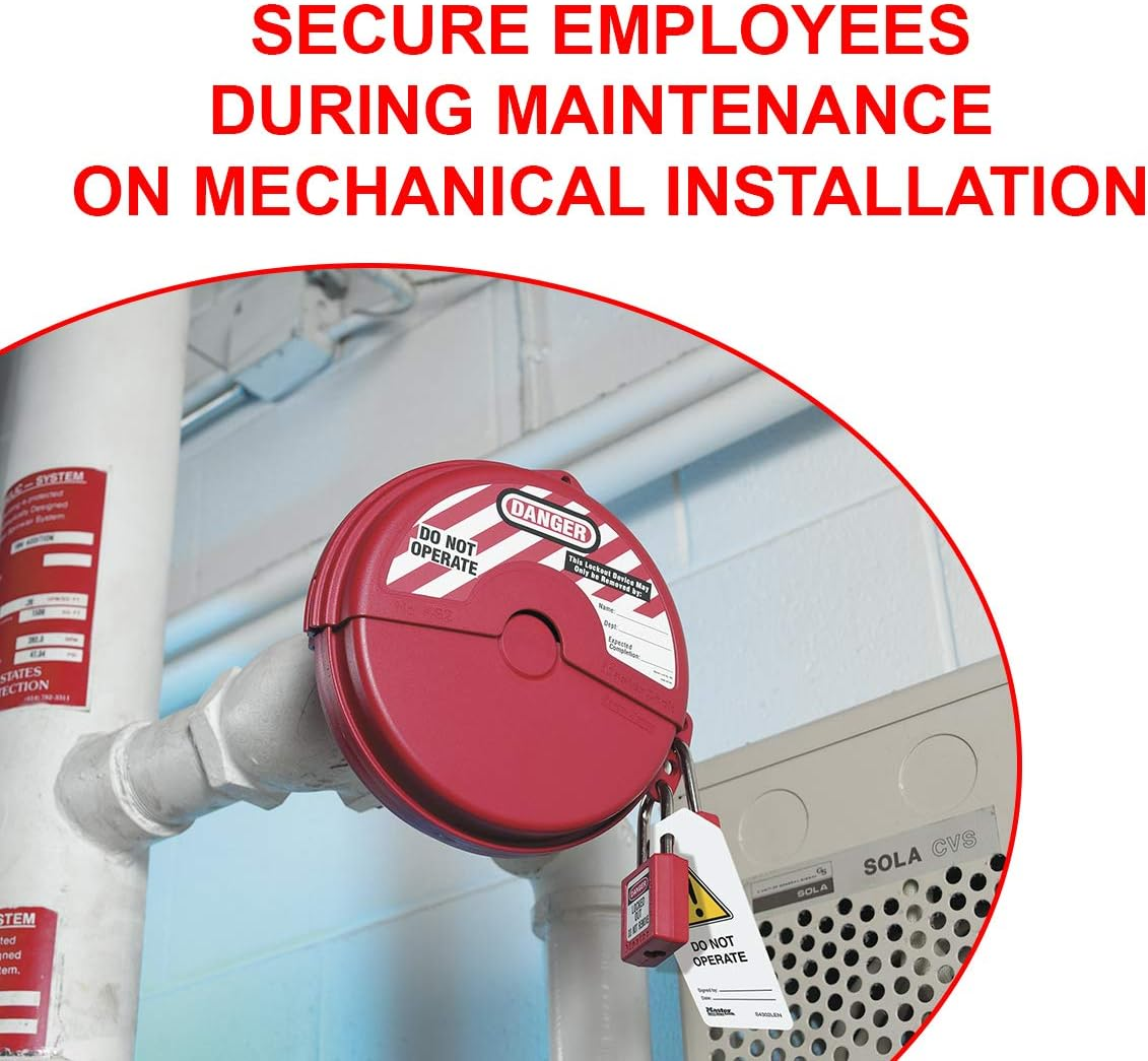 Master Lock 410 KD Safety Padlock, Red image number 5