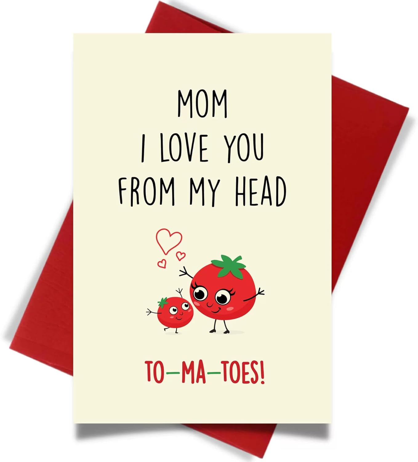 Funny MOM Greeting Card, Mothers&rsquo; Day MOM Birthday Valentines Day Gift, I Love You from My Head To- Ma -Toes Card image number 2