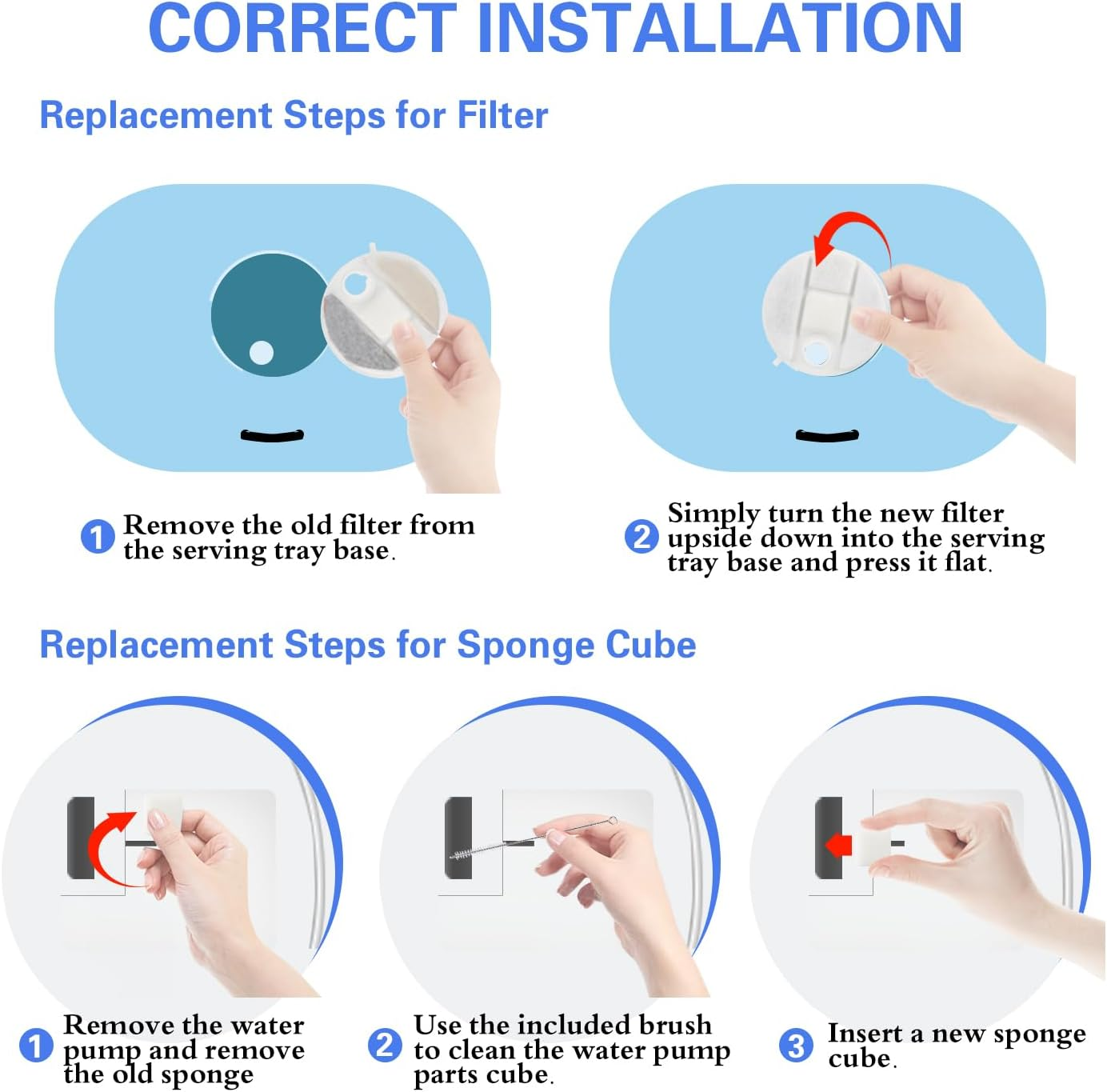 12 Pack Replacement Filters for Petlibro Capsule Dog Water Fountain PLWF008, 6 Month Supply Filter for Dog Water Dispensers