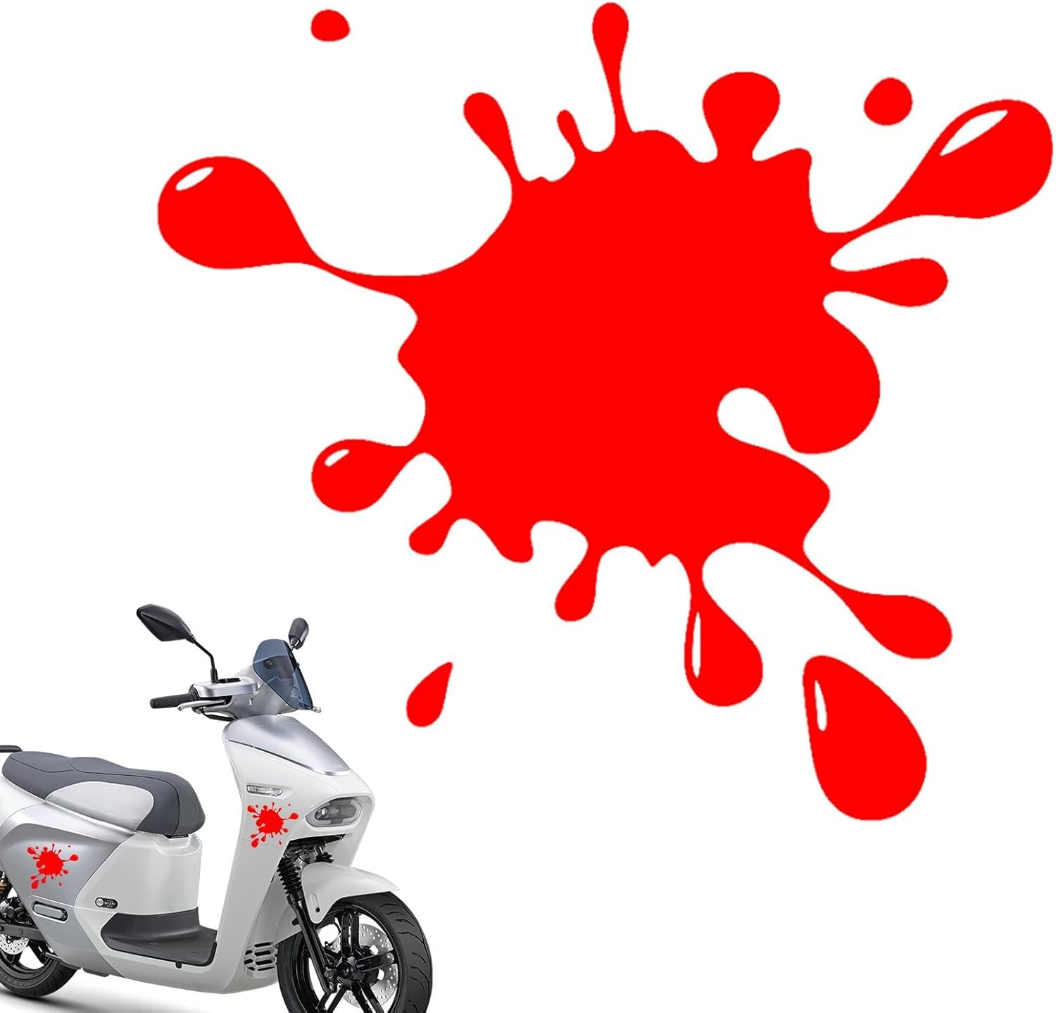 Paint Splatter Car Sticker | Funny Window Sticker - Reflective Car Window Sticker, Automotive Car Decals, Waterproof & Warning Decal for Trucks, Kitchen image number 3