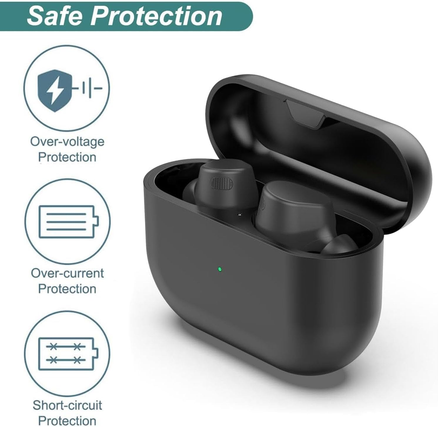 Charging Case for Elite 8 Active, Replacement Charger Dock Station for Elite 8 Active Sports Wireless Bluetooth Earbuds, 590Mah image number 3