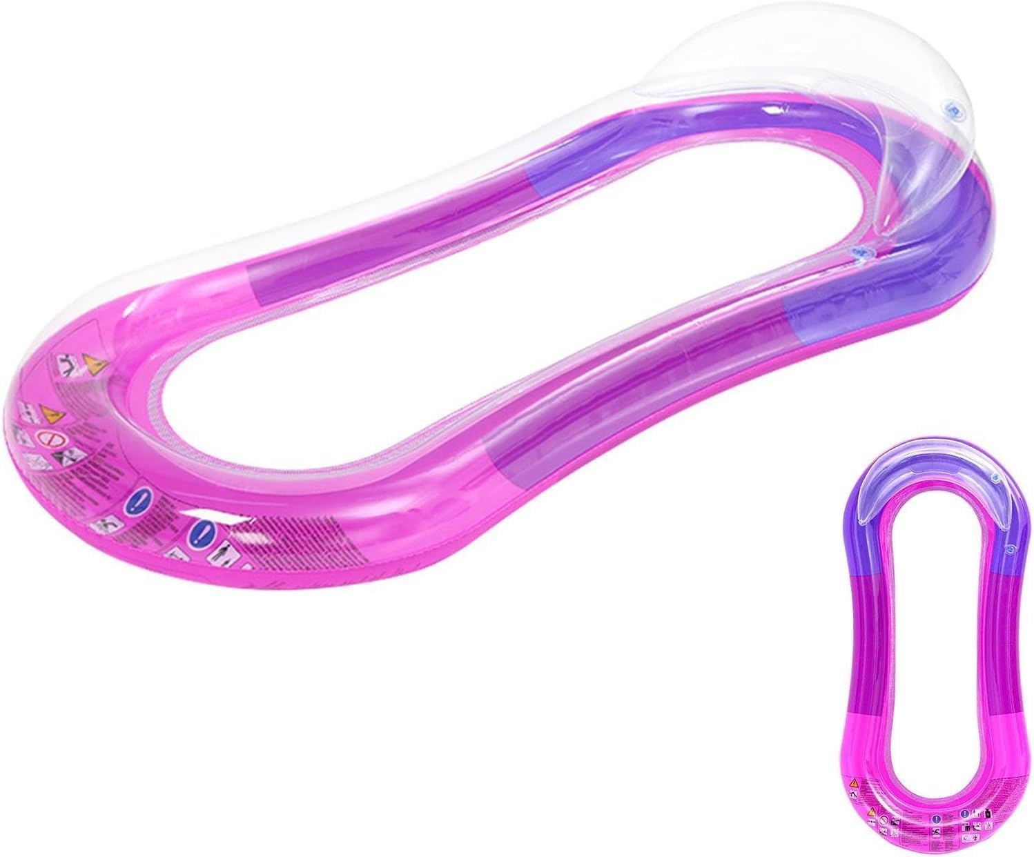 Inflatable Tanning Pool Lounger Float | Pool Raft Floatie Toys for Adults,Sun Tanning Floats with Headrest and Mesh Bottom, Pool Floating Lounge Bed for Swimming Pool Beach Lake