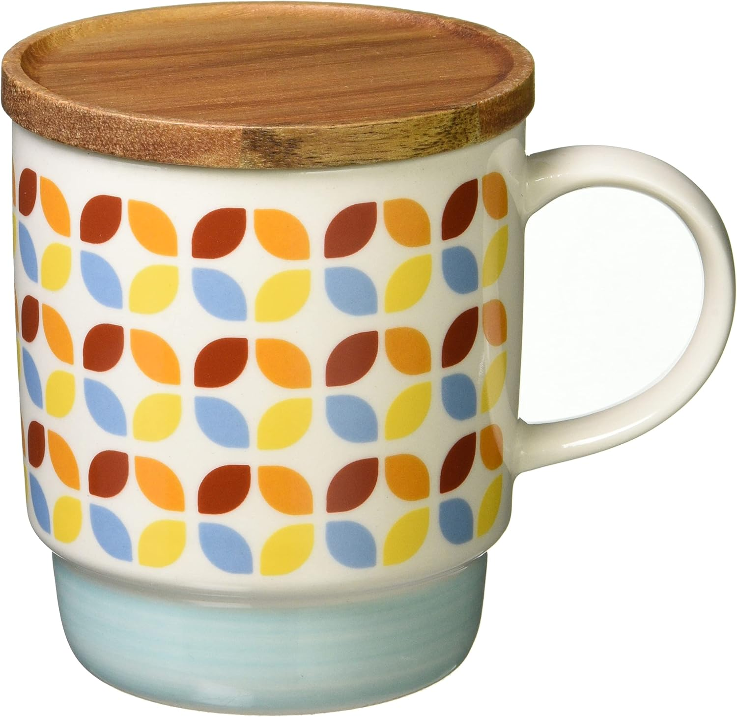 Marusan Kondo 20666 Retro Coffee Mug, Light Blue, 11.8 Fl Oz (350 Ml), Mino Ware Dishwasher, Microwave Safe, Made in Japan