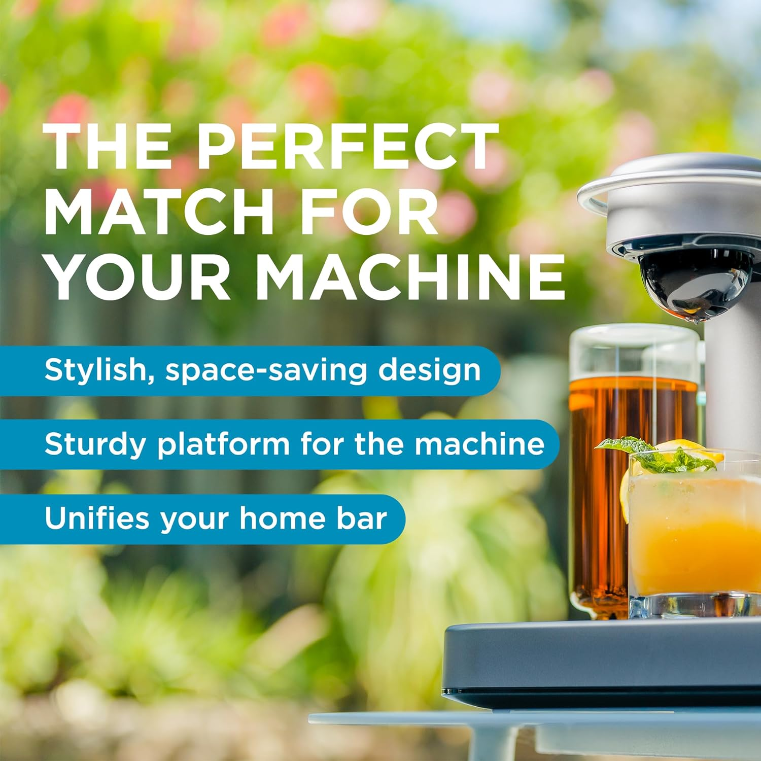 Bartesian Cocktail Capsule Storage Drawer Organizer - Stylish Mixology Cocktails Drink Mixer Holder Dispenser - Home Bar Accessories for Cocktail Maker Machine - Holds up to 36 Capsules image number 2