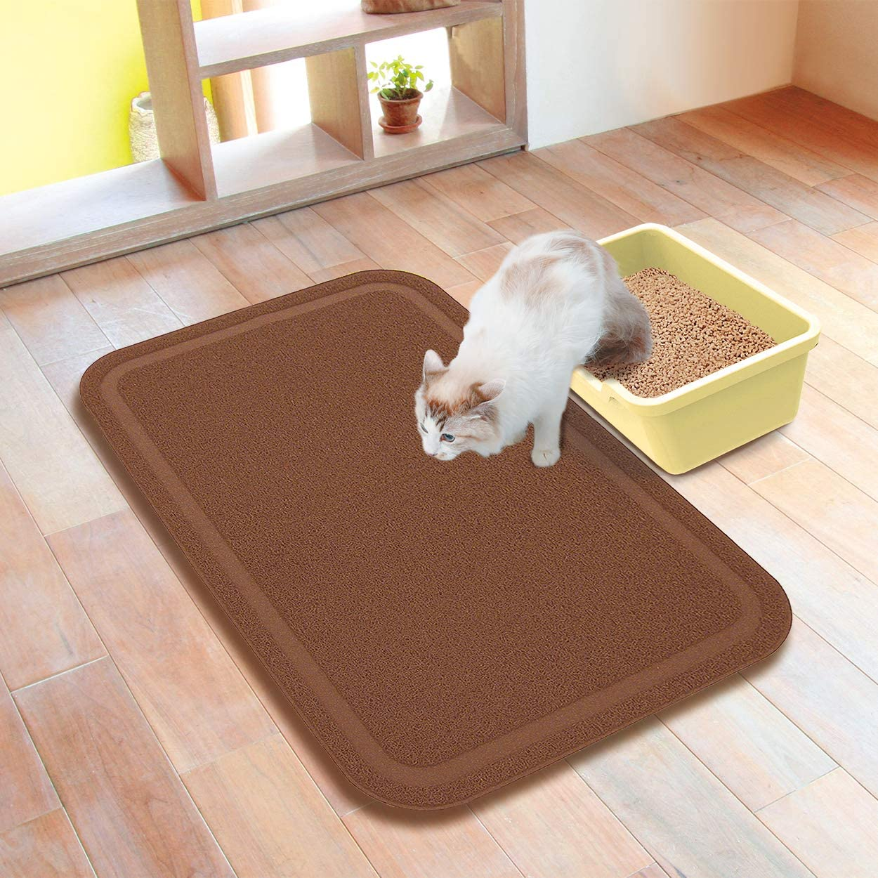 Petio Necoco Cat Litter Toilet Wide Mat, Grey