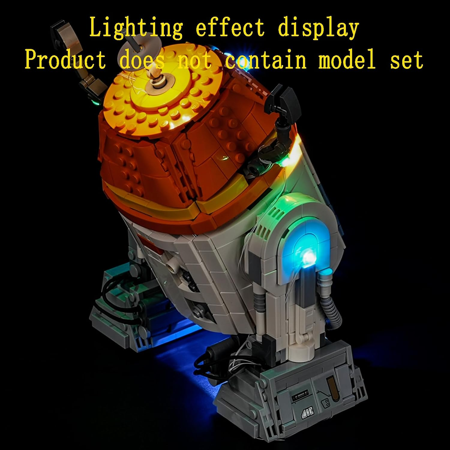 GEAMENT LED Light Kit Compatible with  Chopper (C1-10P) Astromech Droid Building Blocks Model - Lighting Set for 75416 (Model Set Not Included)