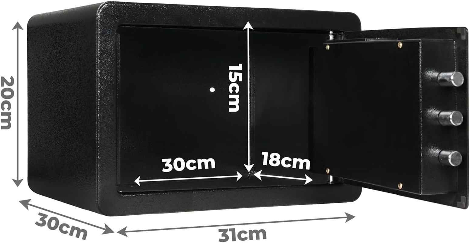 8.1L Small Safes for Home, Hotel Safes Security Home Safe Lock Box with Digital Keypad Safe Box, Cabinet Safe for Dorm Hotel Office Cash Document Jewelry