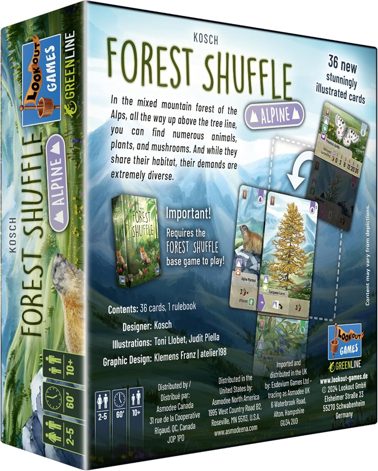 Lookout | Forest Shuffle Alpine Expansion | Card Game | Ages 10+ | 2-5 Players | 60 Minutes Playing Time image number 2