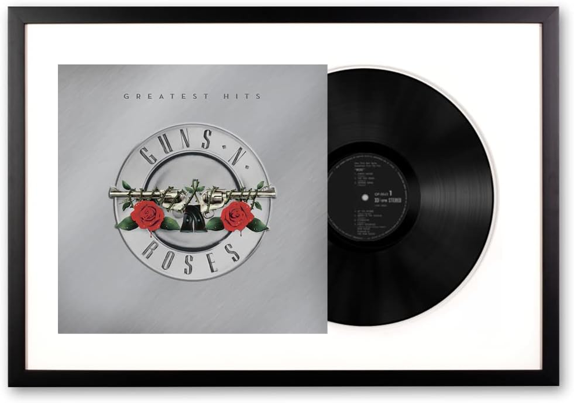 Vinyl Art Guns N Roses Greatest Hits Double Memorabilia Framed image number 2