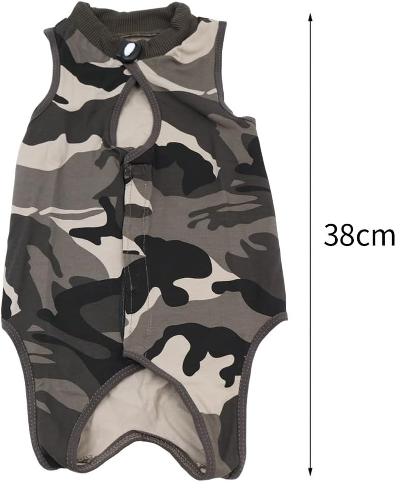 Ieron Cat Camouflage Suit, Soft Modal Fabric, Lightweight and Breathable, Perfect for Post-Surgery Comfort, Large image number 4