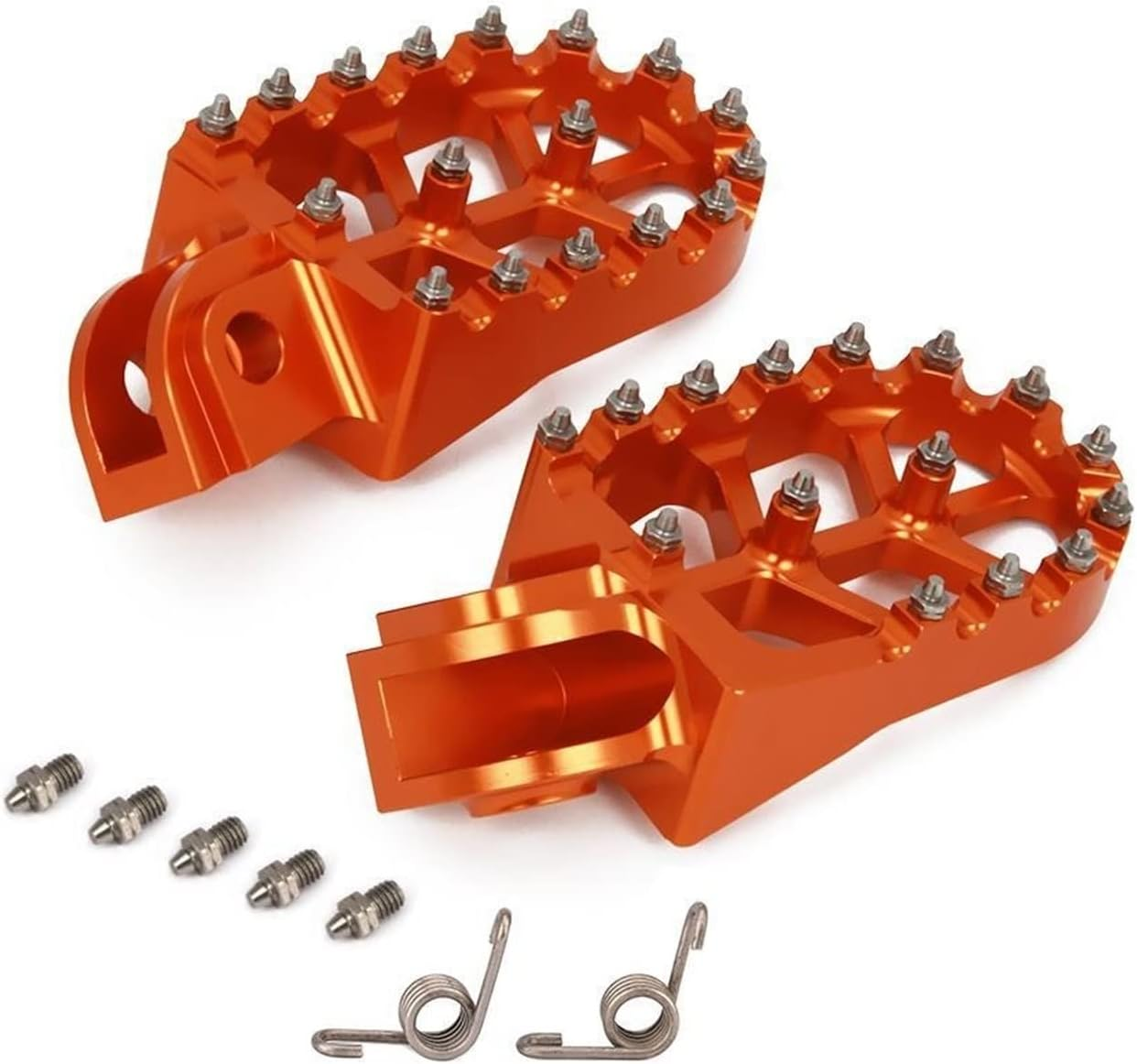 TRUSTTWO Motorcycle CNC Footpegs Foot Pegs Rests Pedals Compatible with Husqvarna TC TE FC FE FS 65 85 125 250 300 350 350S 450 501 501S 2014-2016 the New (Color : Black) image number 3