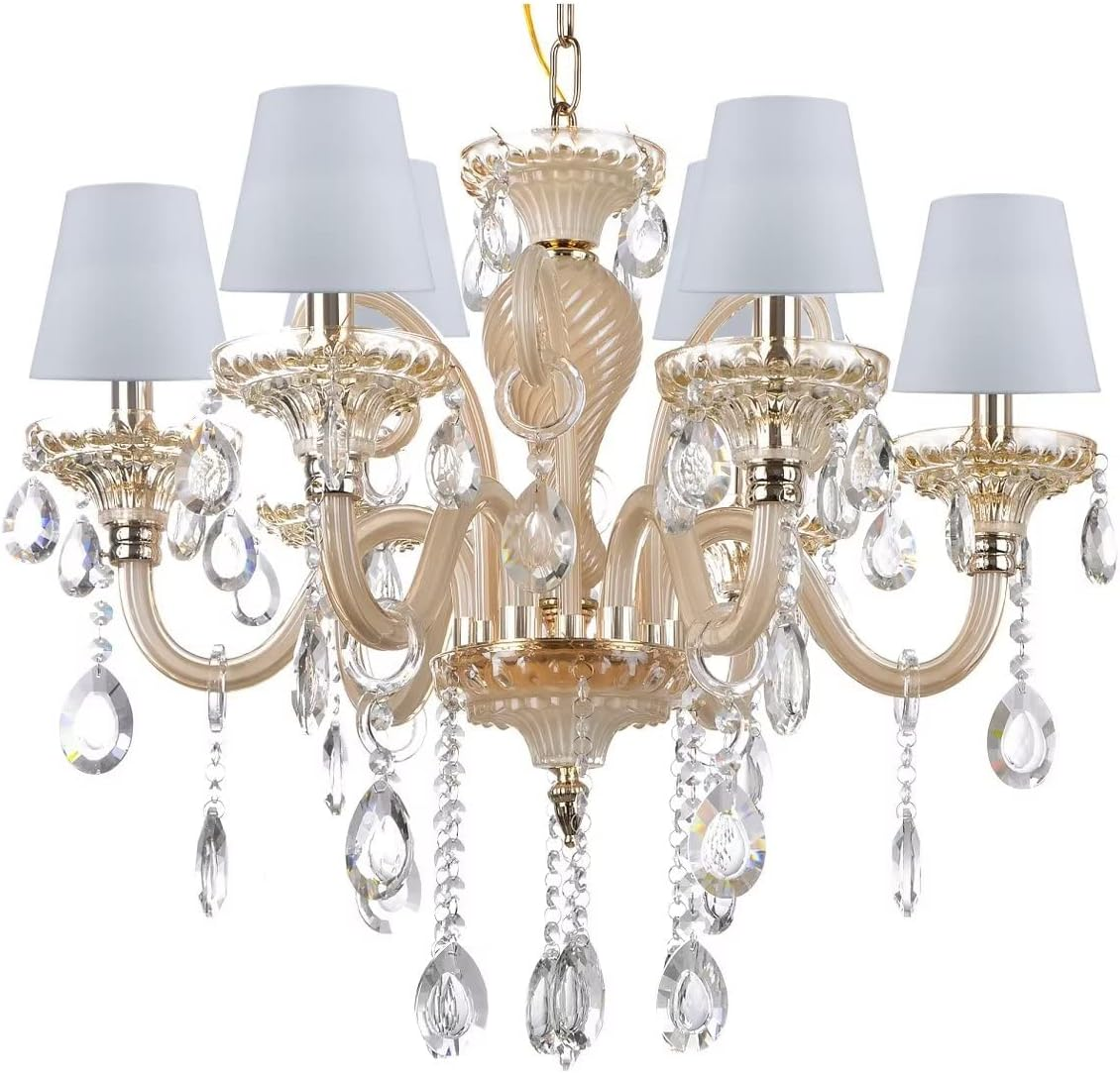 Sinta Fabric Lampshade &Oslash;5.5/14Cm Small Light Shade for E14/E27 Chandelier, Upright Wall Lamp, Table Lamp, Candle Light, White image number 4