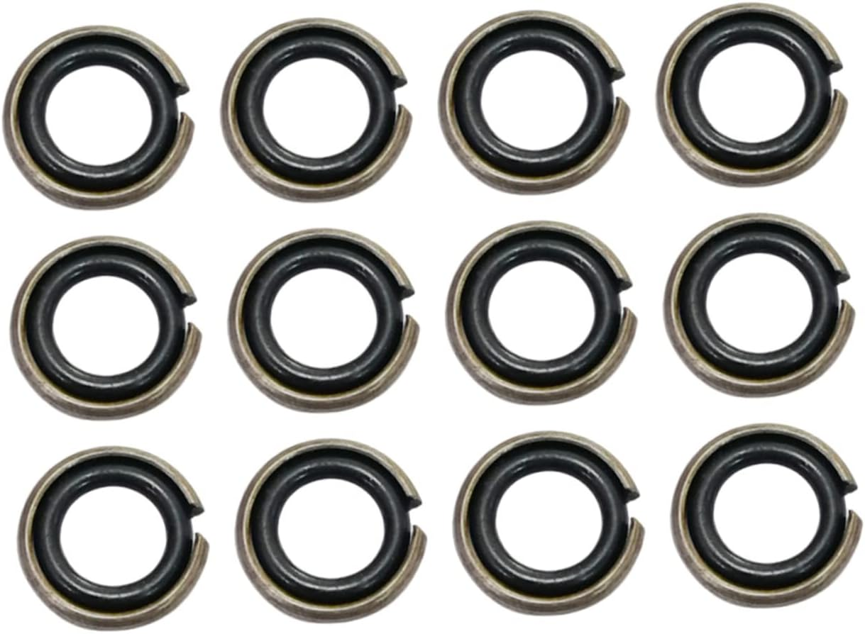 IWOWHERO Impact Wrench Retaining Ring with O-Ring Kit 12 Sets Power Tool Socket Retainer Rings for Electric Impact Wrenches Sturdy Rubber Seals for Automotive Repair image number 2