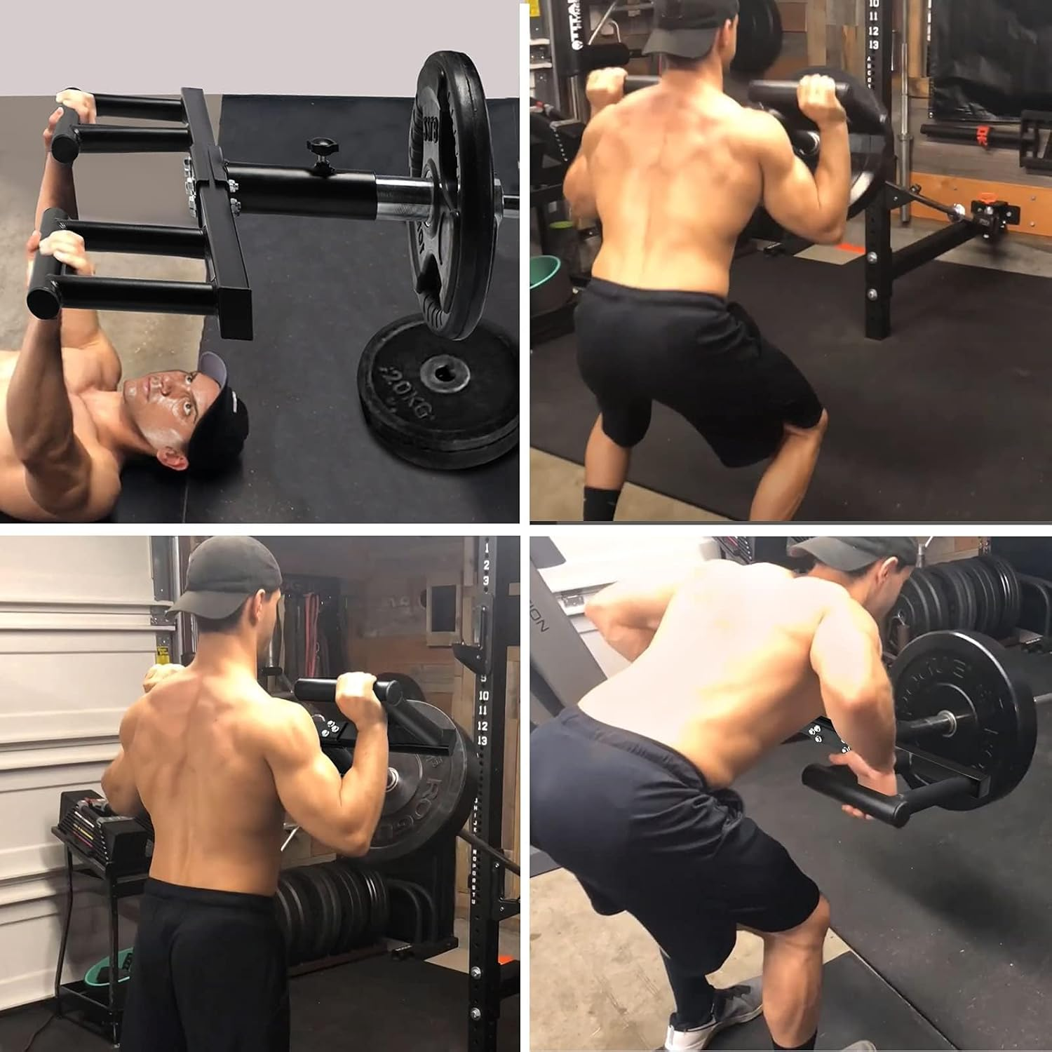 BRTGYM Viking Press Landmine Handle Attachment,For 2 Inch Olympic Barbell, Heavy Iron Made Home Gym Equipment for Deadlift Squat Row Press Workout image number 6