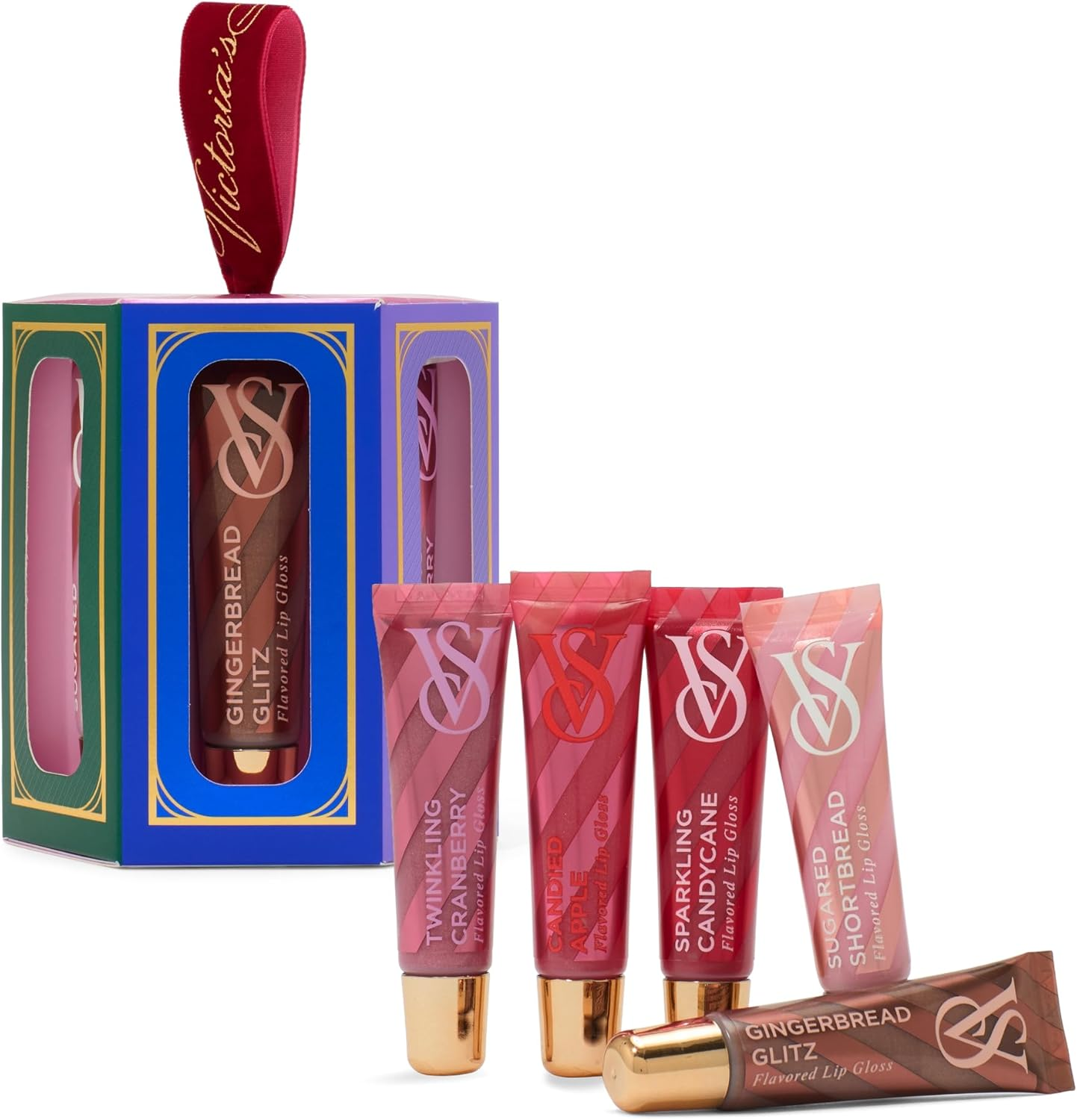 Victoria'S Secret Lip Gloss Gift Set, Flavor Favorites, Flavored Lip Gloss Set for Women, Includes 5 Assorted Lip Glosses image number 4