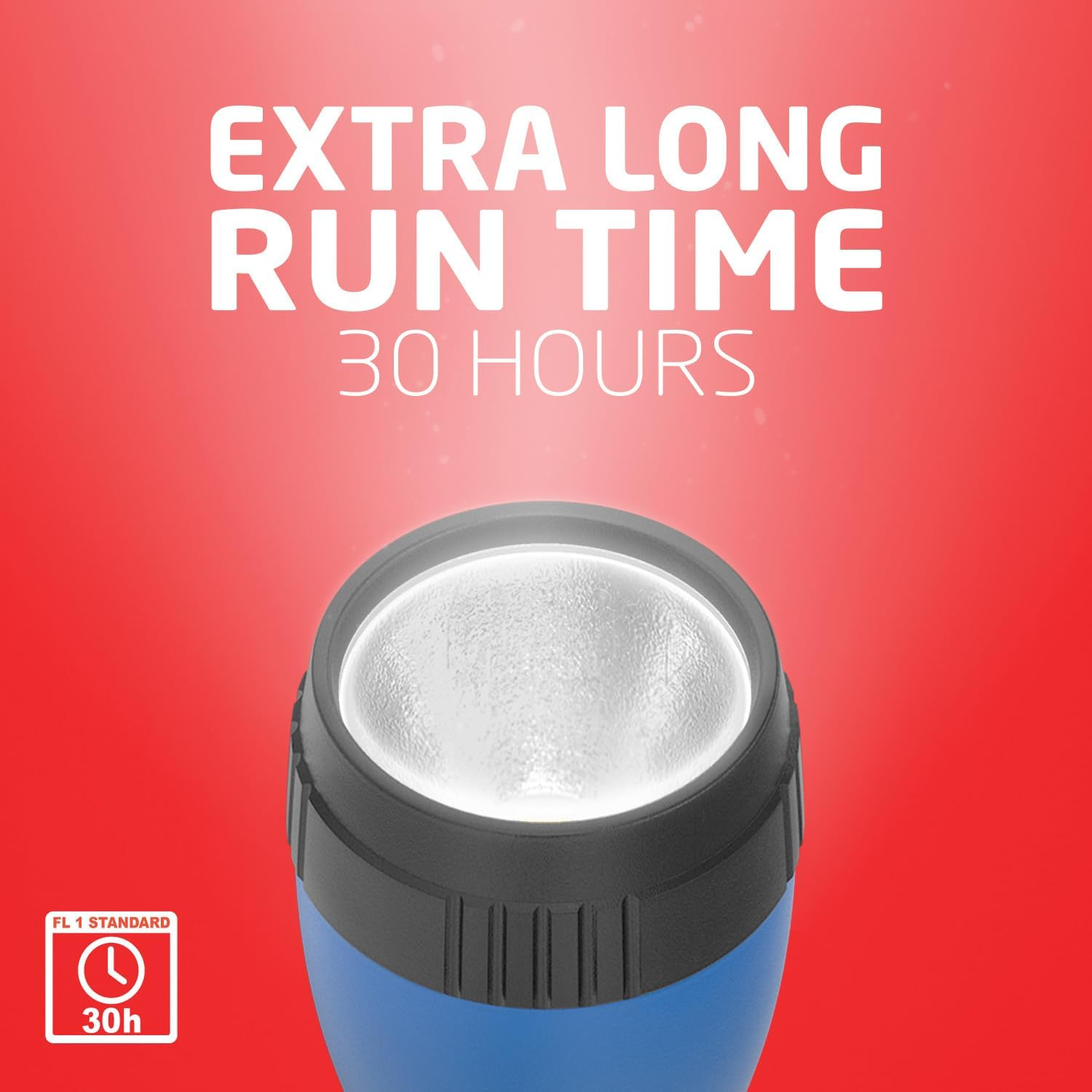 EVEREADY LED Flashlights (4-Pack), Bright Flashlights for Emergencies and Camping Gear, Flash Light with AA Batteries Included, Blue/Yellow (4-Pack) image number 6