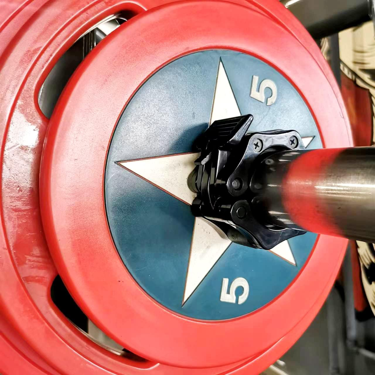 Barbell Clamps Olympic Bar Collars 2 Inch Quick Release Barbell Lock Clamp Locking Standard Bar Weight Plates Collar Clips for Workout Weightlifting Fitness Training Bodybuilding-Black