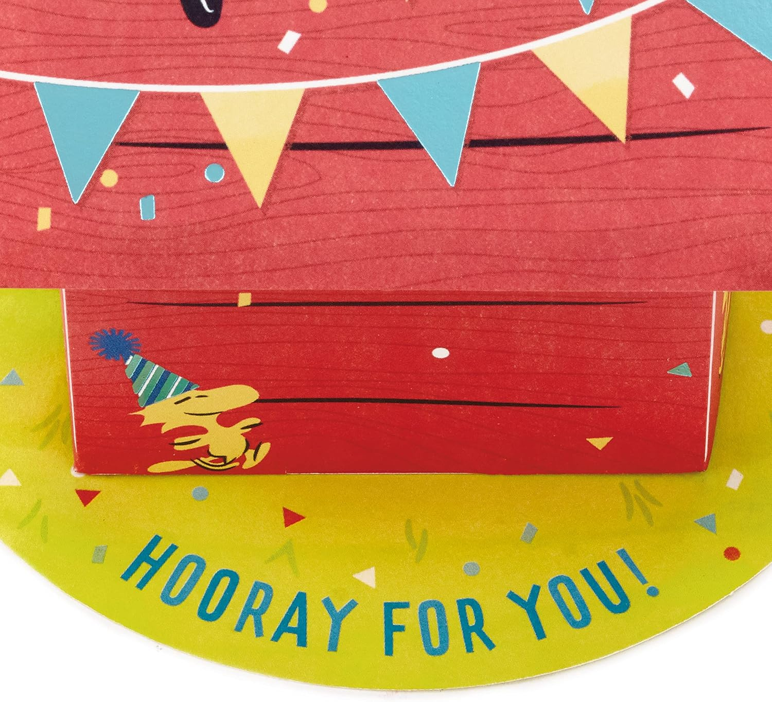 Hallmark Paper Wonder Peanuts Pop up Birthday Card (Snoopy Dog House) image number 6