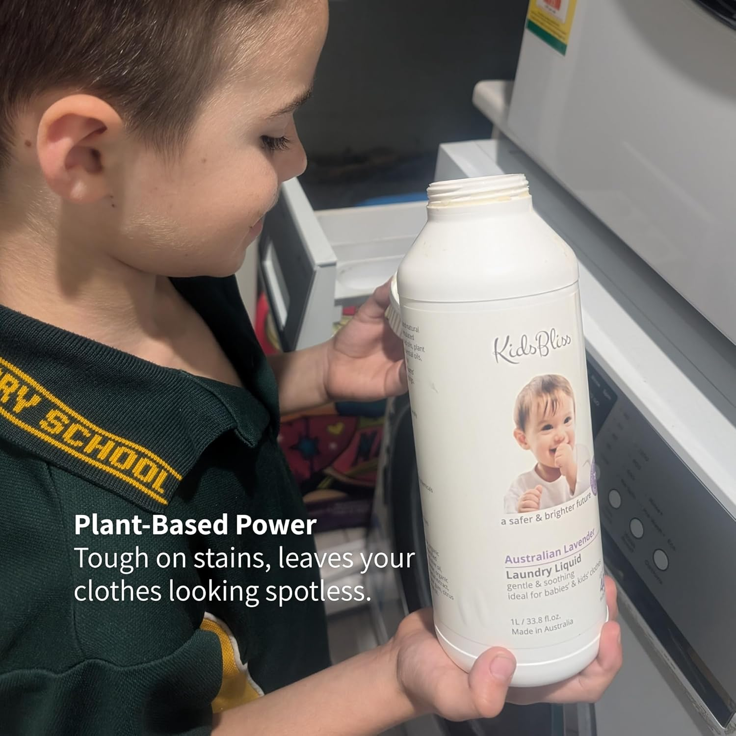 Kids Bliss Laundry Liquid -Australian Lavender 1L, 1000 Millilitre image number 1