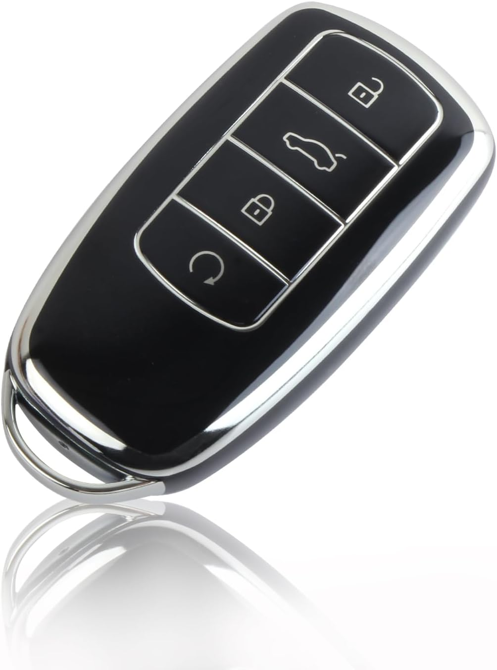 SILHOL Car Smart Key Fob Case, TPU Key Fob Cover for Chery Omoda 5 and Tiggo 8 Pro (Black) image number 1