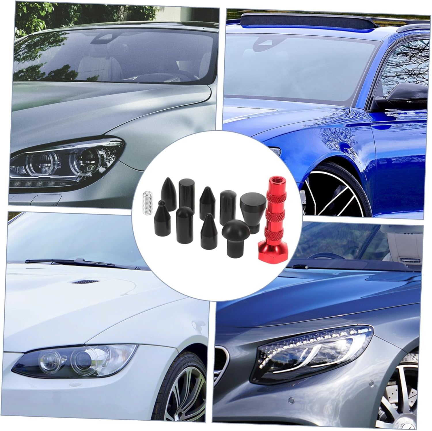 Mobestech Metal Dent Puller Tool Kit with Interchangeable Tips Automotive Dent Removal Leveling Pen for Paintless Repair and Dings Vehicles image number 4