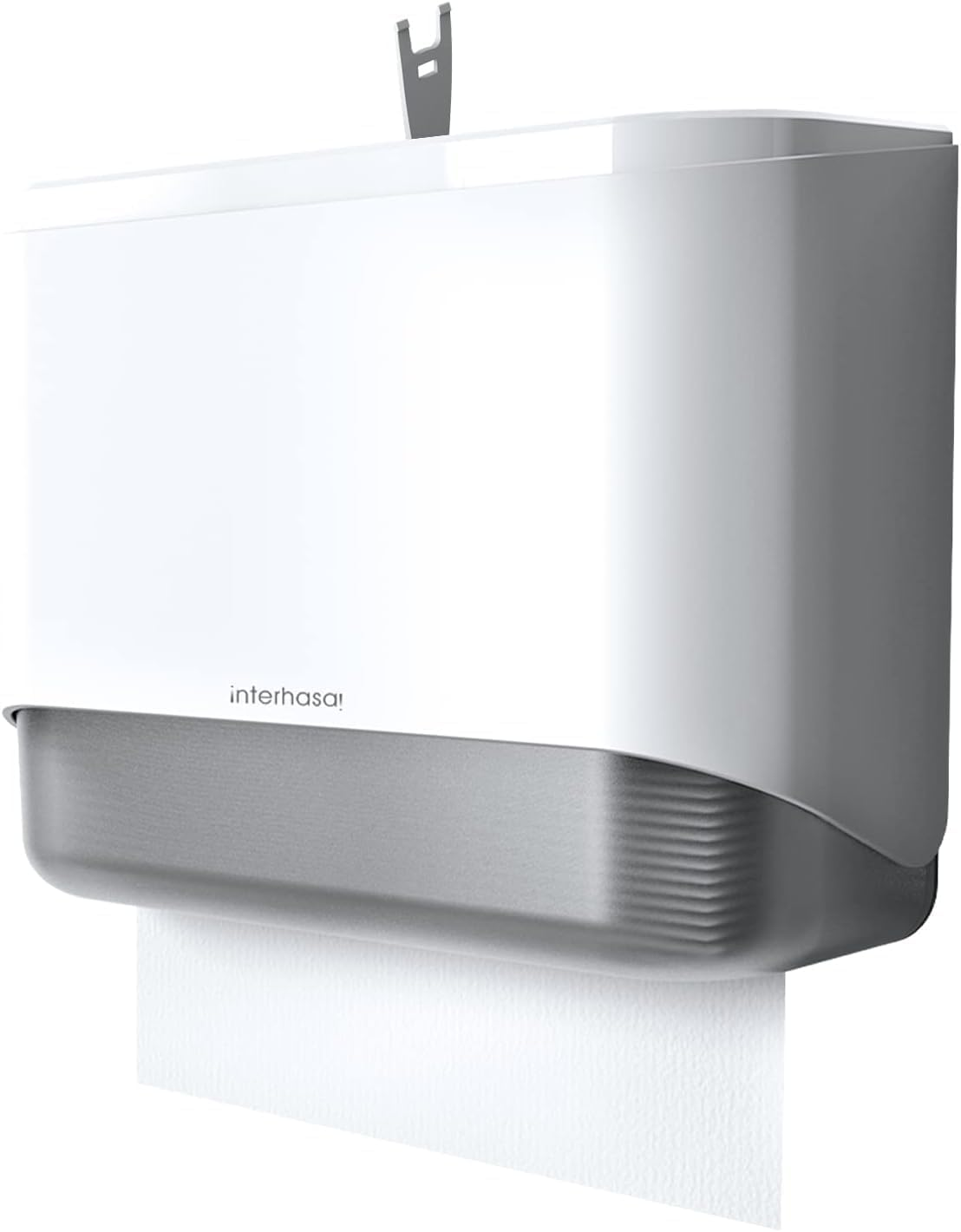 Interhasa! Paper Towel Dispenser Wall Mounted Commercial Hand Paper Towel Holder Multifold/Trifold/C Fold for Kitchen Bathroom, ABS, Black, 275 * 95 * 205 Mm, 0.53 Kg