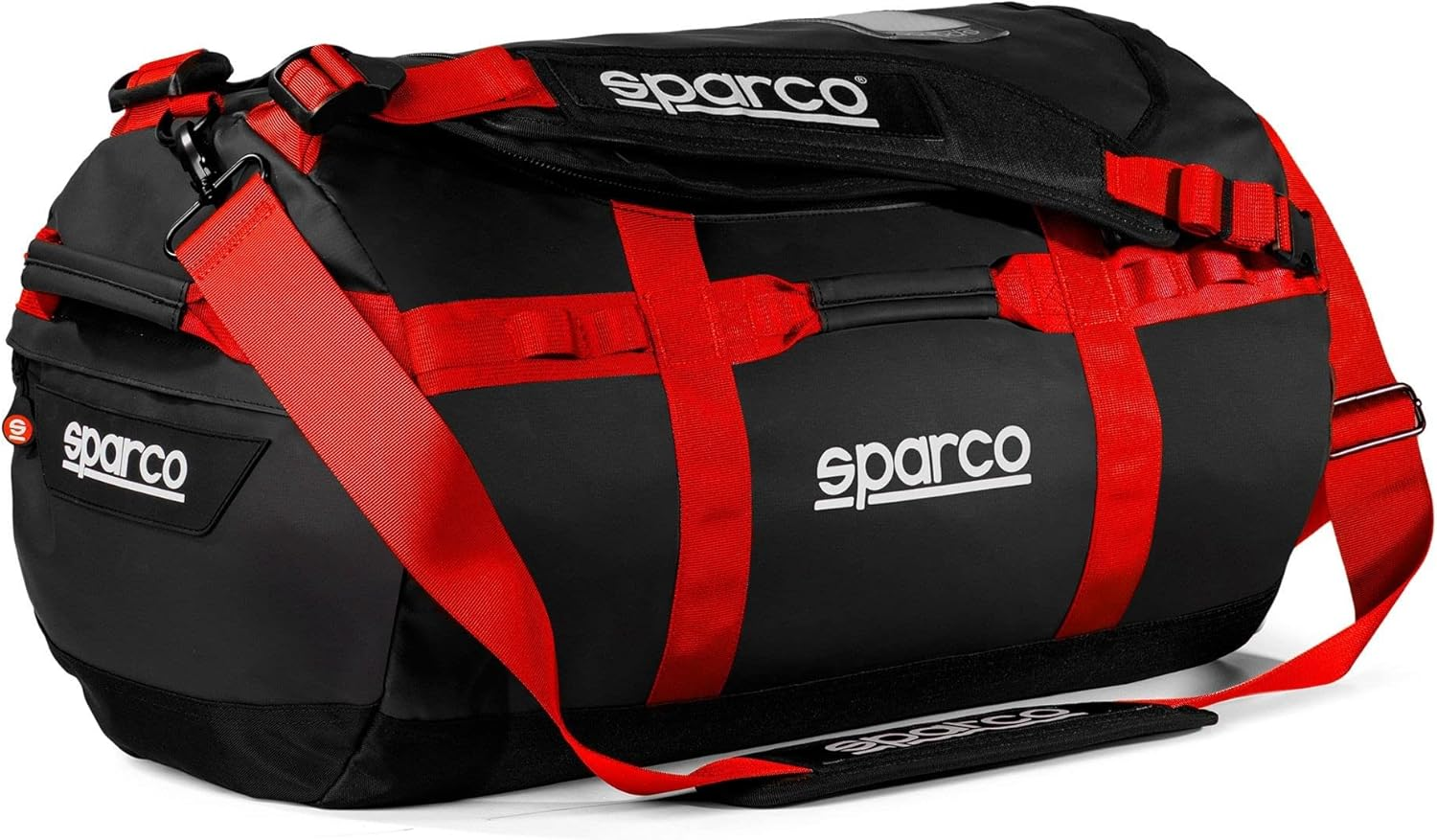 Sparco Dakar-S Black/Red Travel Bag, Multicoloured, Multicoloured, Modern