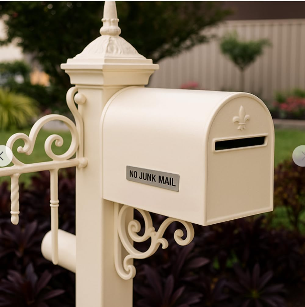 NO JUNK MAIL Sign Brushed Silver Gold Acrylic Plaque, 100 X 20Mm, Weatherproof Engraved Mailbox Sign, Self-Adhesive Backing, Outdoor Letterbox Label No Rusting Easy to Maintenance image number 6