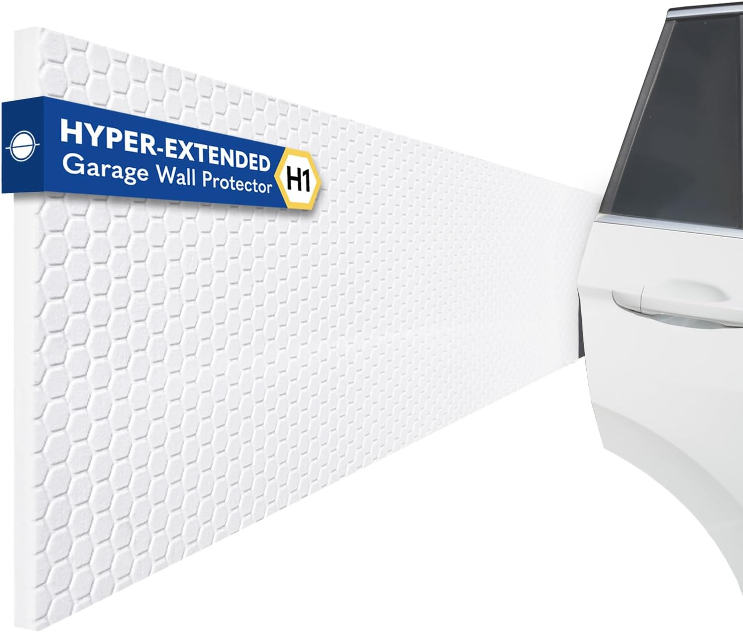 Garage Planet H1 Garage Wall Protector Car Door Wall Protector, Tool-Free, Designed in Australia (Black)