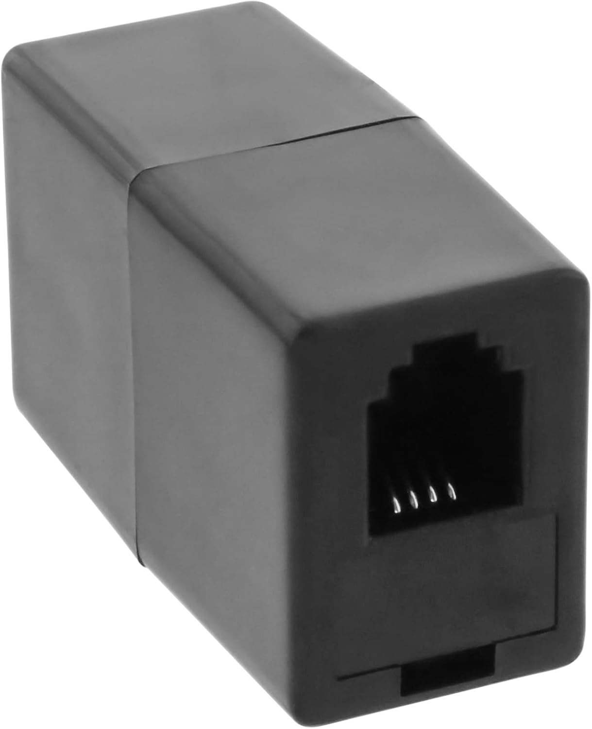 Inline 69999E Modular Coupling RJ10 4P4C Female/Female Black image number 2