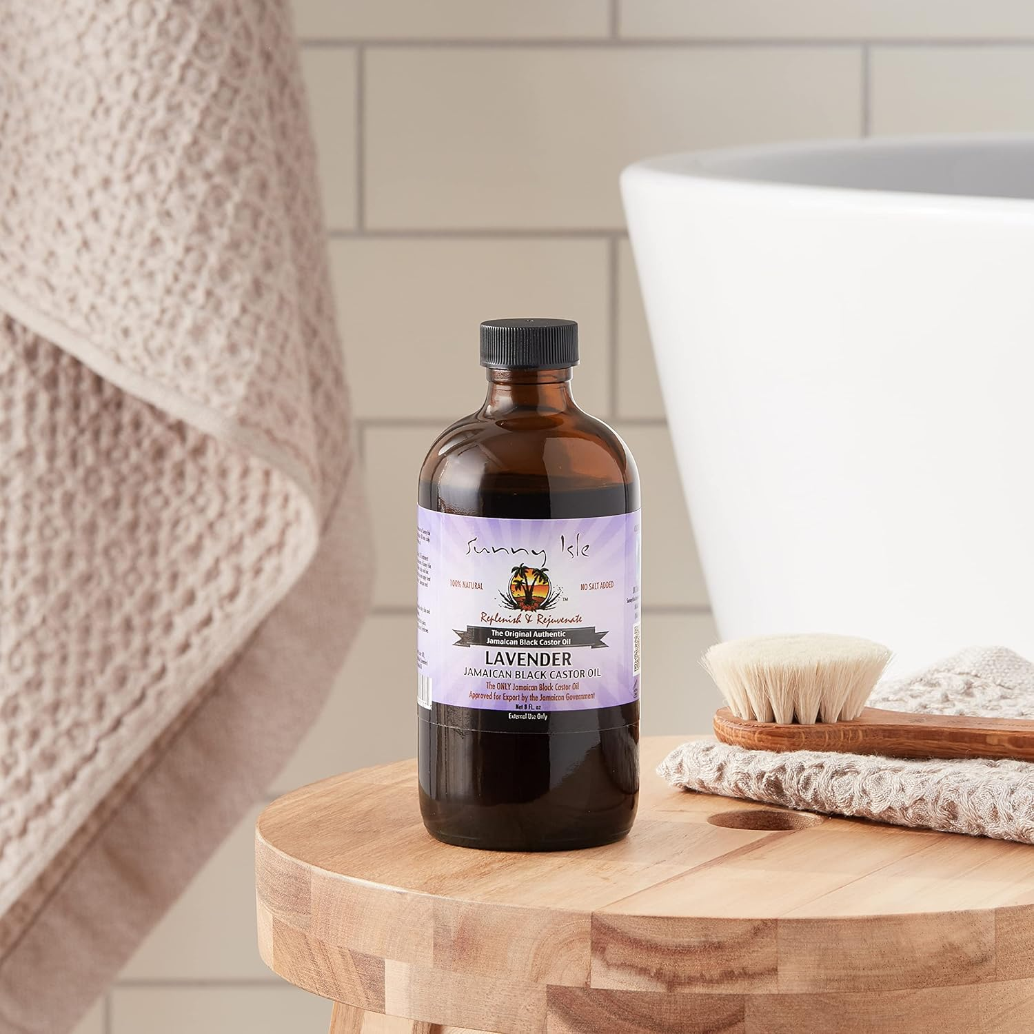Sunny Isle Lavender Jamaican Castor Oil, Black, 8 Oz image number 2