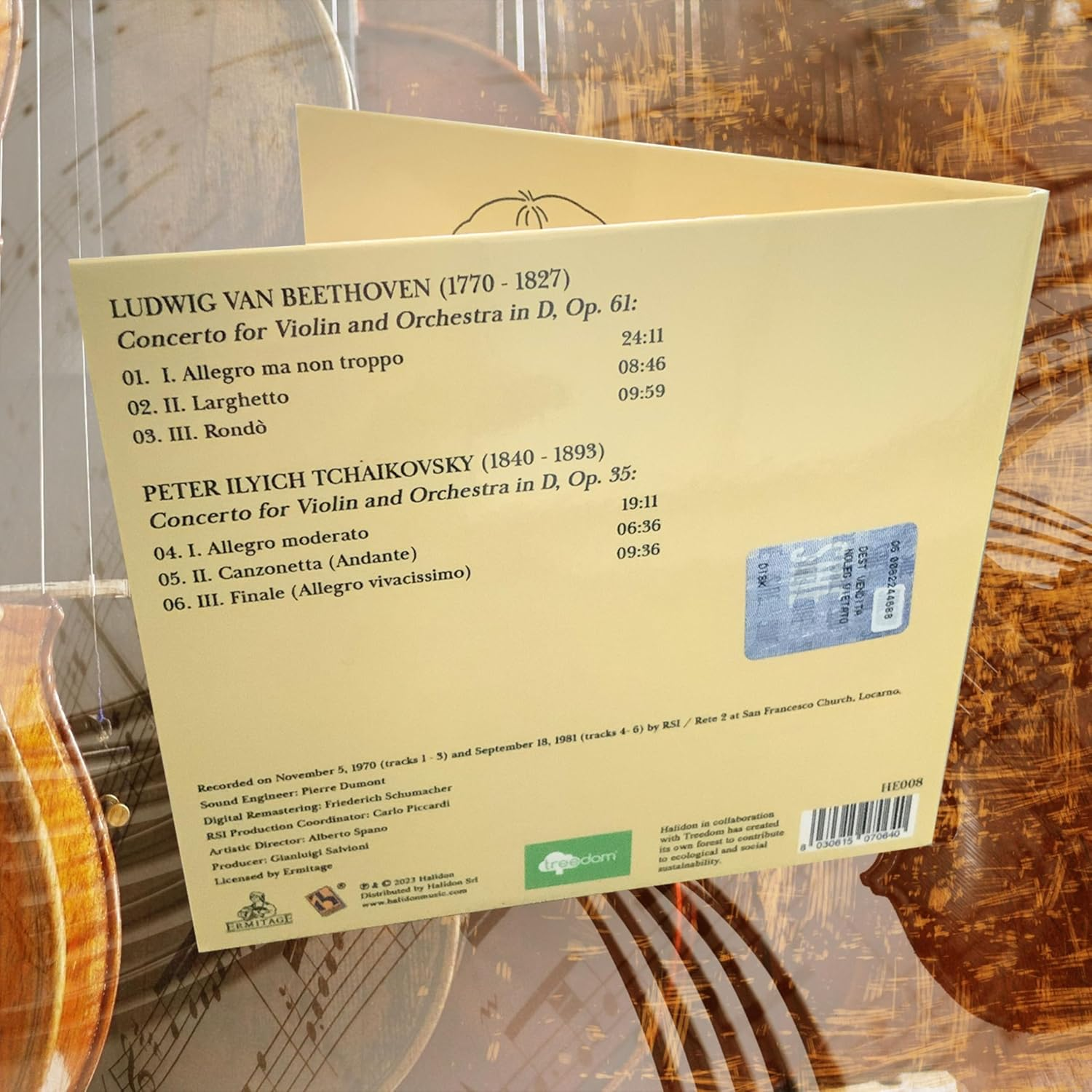 Best of Violin - Beethoven and Tchaikovsky Performed by Uto Ughi image number 5